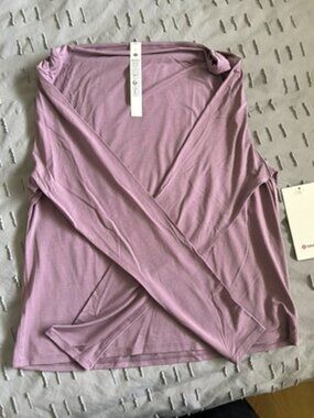 NWT Lululemon Modal Silk Cowl Neck Long Sleeve | Dusky Rose | Size L